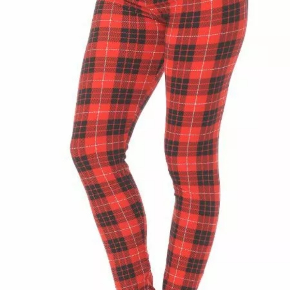 Plaid tights